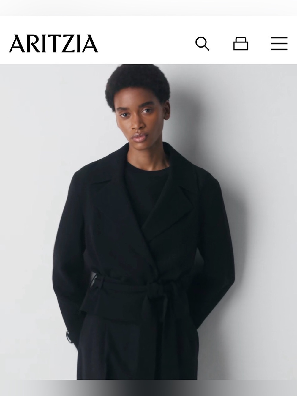 Postage Trench Coat - Sway Crepe
Size: Medium